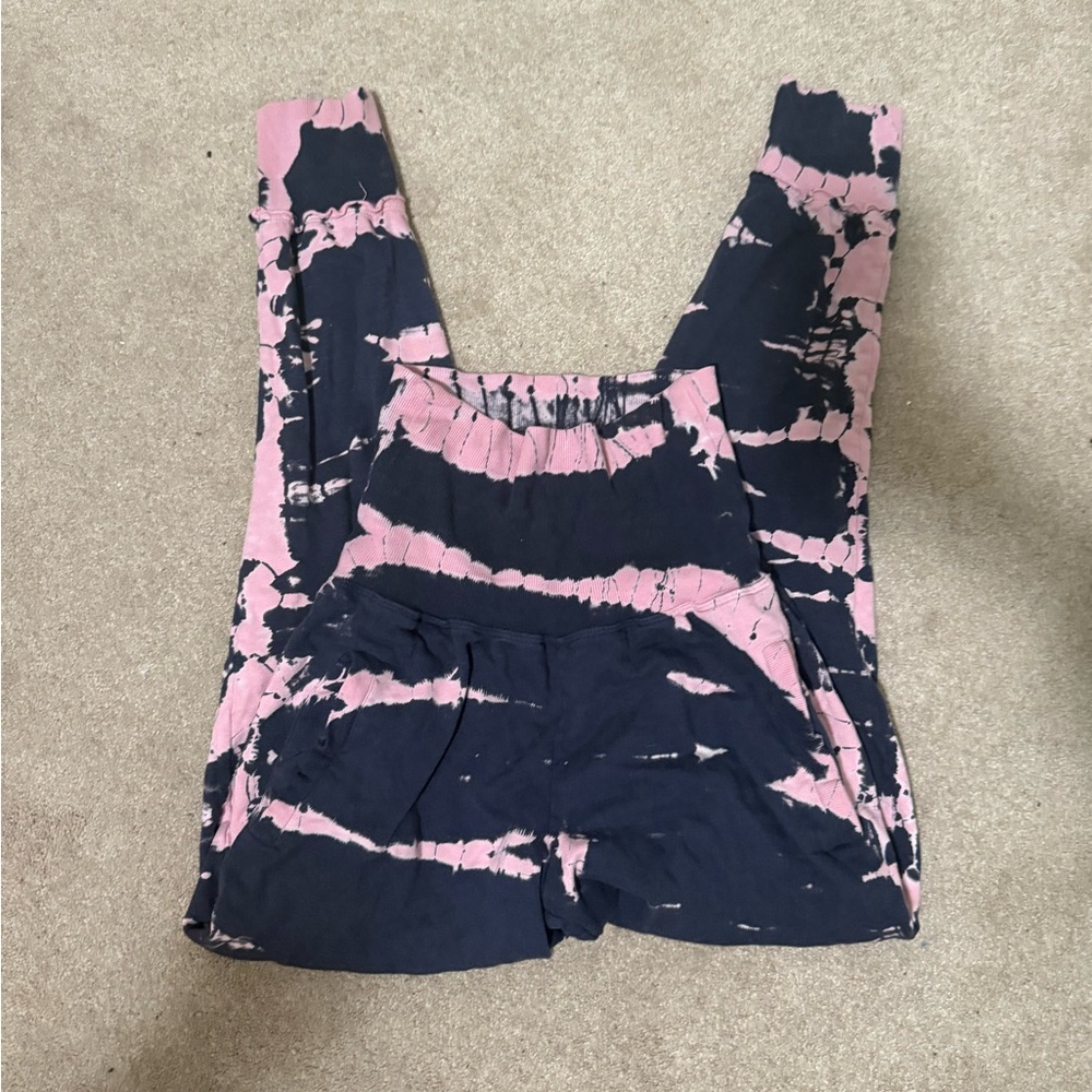 Young Fabulous & Broke Pink and Black Tie-Dye Joggers